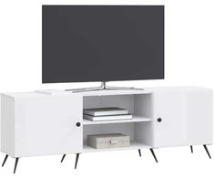 TV staliukas Televizoriaus spintelė Balta 150 x 31 x 50 cm Apdirbta mediena