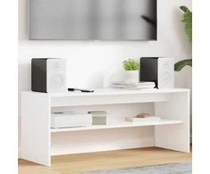 TV staliukas Televizoriaus spintelė Balta 100 x 35 x 40 cm Apdirbta mediena