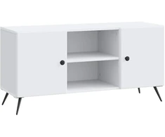TV staliukas Televizoriaus spintelė Balta 102 x 34,5 x 50 cm