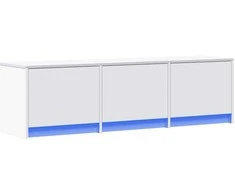 TV staliukas Televizoriaus spintelė Balta 140 x 34 x 40 cm Apdirbta mediena