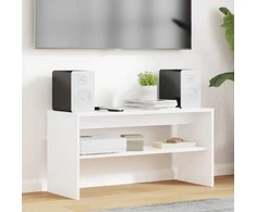 TV staliukas Televizoriaus spintelė Balta 80 x 30 x 40 cm Apdirbta mediena