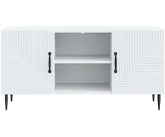 TV staliukas Televizoriaus spintelė Balta 102 x 34,5 x 50 cm