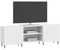 TV staliukas Televizoriaus spintelė Balta 150 x 31 x 52 cm Apdirbta mediena