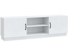TV staliukas Televizoriaus spintelė Balta 150 x 31 x 47 cm Apdirbta mediena