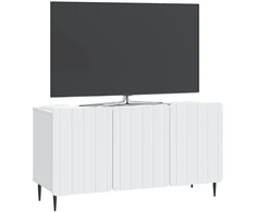 TV staliukas Televizoriaus spintelė Balta 99 x 34,5 x 52 cm Apdirbta mediena