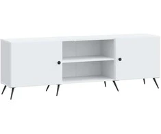 TV staliukas Televizoriaus spintelė Balta 150 x 31 x 50 cm Apdirbta mediena