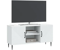TV staliukas Televizoriaus spintelė Balta 102 x 34,5 x 50 cm