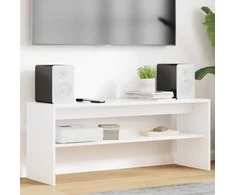 TV staliukas Televizoriaus spintelė Balta 100 x 30 x 40 cm Apdirbta mediena