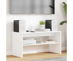 TV staliukas Televizoriaus spintelė 80 x 35 x 40 cm Balta Apdirbta mediena