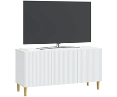 TV staliukas Televizoriaus spintelė Balta 99 x 34,5 x 50 cm Apdirbta mediena
