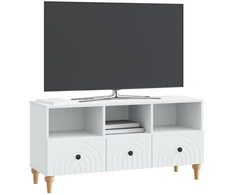 TV staliukas Televizoriaus spintelė Baltas 102 x 34,5 x 50 cm