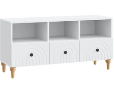 TV staliukas Televizoriaus spintelė Baltas 102 x 34,5 x 50 cm