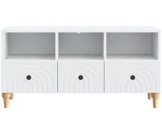 TV staliukas Televizoriaus spintelė Baltas 102 x 34,5 x 50 cm