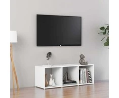 TV staliukas Televizoriaus spintelė, baltos spalvos, 107x35x37cm, MDP