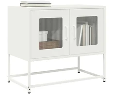 TV staliukas Televizoriaus spintelė, baltos, 68x39x60,5 cm, plienas