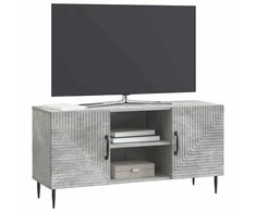TV staliukas Televizoriaus spintelė Betono pilka 102 x 34,5 x 50 cm