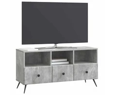TV staliukas Televizoriaus spintelė Betono pilka 102 x 34,5 x 50 cm