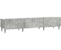 TV staliukas Televizoriaus spintelė Betono pilka 147 x 34,5 x 32 cm