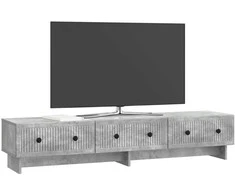 TV staliukas Televizoriaus spintelė Betono pilka 147 x 34,5 x 30 cm