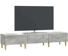 TV staliukas Televizoriaus spintelė Betono pilka 147 x 34,5 x 30 cm