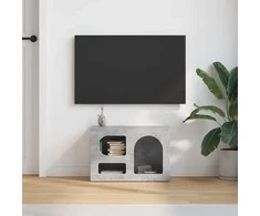 TV staliukas Televizoriaus spintelė Betono pilka 60 x 35 x 40 cm