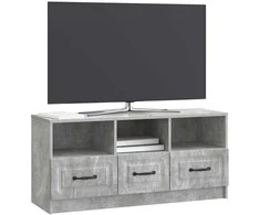 TV staliukas Televizoriaus spintelė Betono pilka 102 x 34,5 x 47 cm