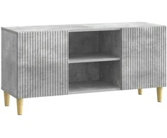 TV staliukas Televizoriaus spintelė Betono pilka 102 x 34,5 x 50 cm