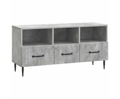 TV staliukas Televizoriaus spintelė Betono pilka 102 x 34,5 x 50 cm