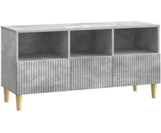 TV staliukas Televizoriaus spintelė Betono pilka 102 x 34,5 x 50 cm