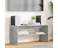 TV staliukas Televizoriaus spintelė Betono pilka 80 x 35 x 40 cm