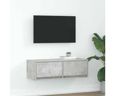 TV staliukas Televizoriaus spintelė, betono, 80x31x25,5cm, apdirbta mediena