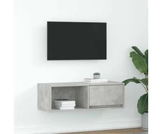 TV staliukas Televizoriaus spintelė, betono, 80x31x25,5cm, apdirbta mediena