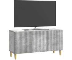 TV staliukas Televizoriaus spintelė Betono pilka 99 x 34,5 x 50 cm
