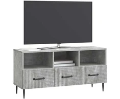TV staliukas Televizoriaus spintelė Betono pilka 102 x 34,5 x 50 cm