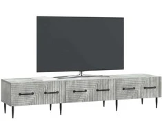 TV staliukas Televizoriaus spintelė Betono pilka 147 x 34,5 x 30 cm