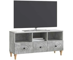 TV staliukas Televizoriaus spintelė Betono Pilka 102 x 34,5 x 50 cm
