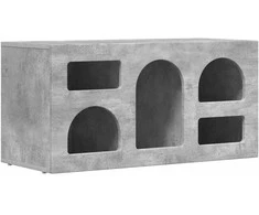 TV staliukas Televizoriaus spintelė Betono pilka 80 x 35 x 40 cm