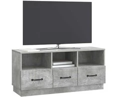 TV staliukas Televizoriaus spintelė Betono pilka 102 x 34,5 x 47 cm