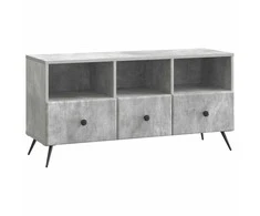 TV staliukas Televizoriaus spintelė Betono pilka 102 x 34,5 x 50 cm