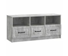 TV staliukas Televizoriaus spintelė Betono pilka 102 x 34,5 x 47 cm