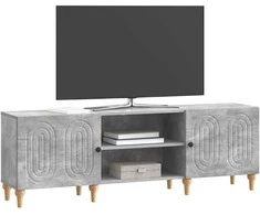 TV staliukas Televizoriaus spintelė Betono pilka 150 x 31 x 50 cm