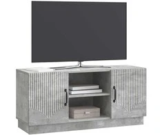 TV staliukas Televizoriaus spintelė Betono pilka 102 x 34,5 x 47 cm