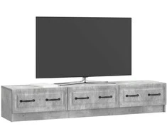 TV staliukas Televizoriaus spintelė Betono pilka 147 x 34,5 x 27 cm