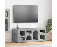 TV staliukas Televizoriaus spintelė Betono pilka 100 x 35 x 40 cm