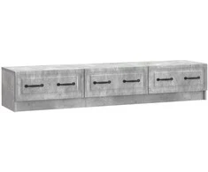 TV staliukas Televizoriaus spintelė Betono pilka 147 x 34,5 x 27 cm