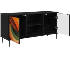 TV staliukas Televizoriaus spintelė BONN 102 x 33 x 51 cm Juodojo ąžuolo