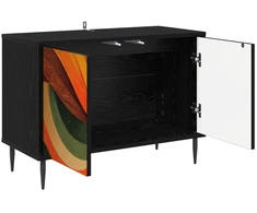 TV staliukas Televizoriaus spintelė BONN 69 x 33 x 50,5 cm Juodojo ąžuolo