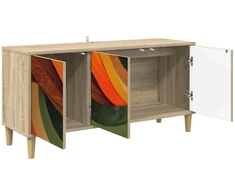 TV staliukas Televizoriaus spintelė BONN 102 x 33 x 50 cm Sonoma ąžuolo