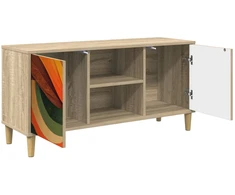 TV staliukas Televizoriaus spintelė BONN 102 x 33 x 50 cm Sonoma ąžuolo