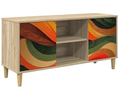 TV staliukas Televizoriaus spintelė BONN 102 x 33 x 50 cm Sonoma ąžuolo